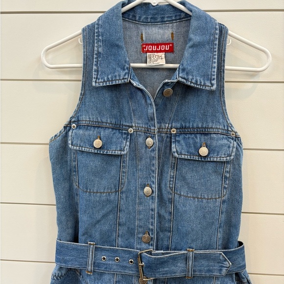Jou Jou Blue Denim Vest - Picture 3 of 6